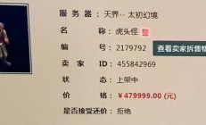 大话西游2惊现天价三转号，装备栏空无一物却标价48万！