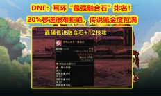 DNF玩家必看：揭秘耳环融合石的终极排名，传说品级让你一骑绝尘！